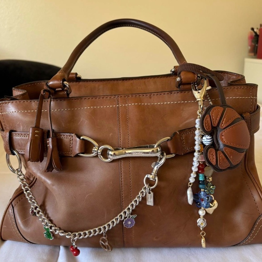 Coach Vintage Brown Leather Satchel Handbag